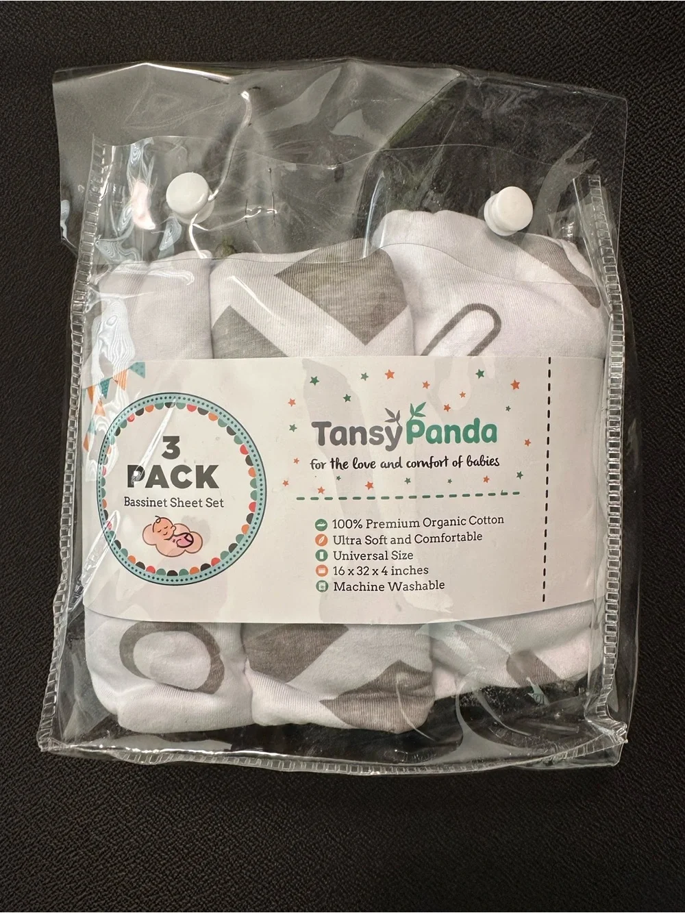 3 Pack Bassinet Sheets